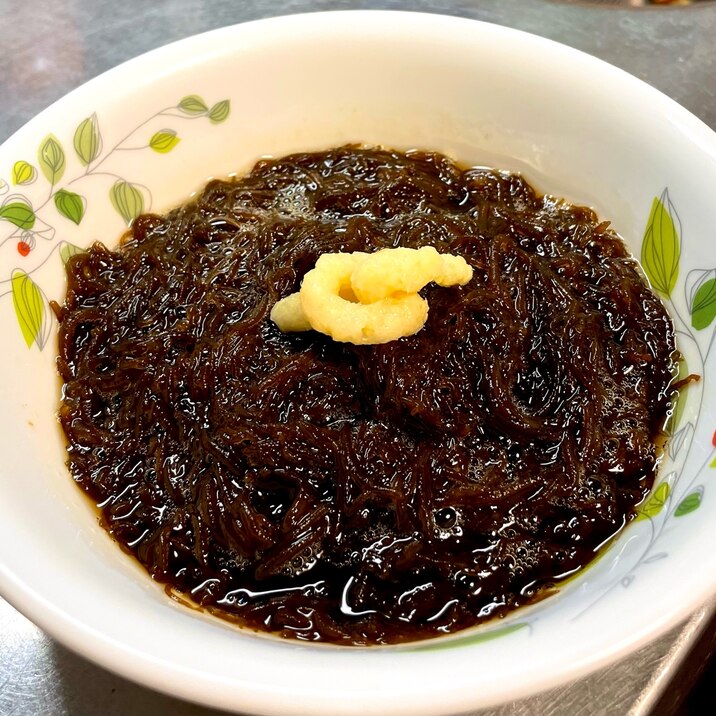 もずく酢シンプルに三杯酢で!